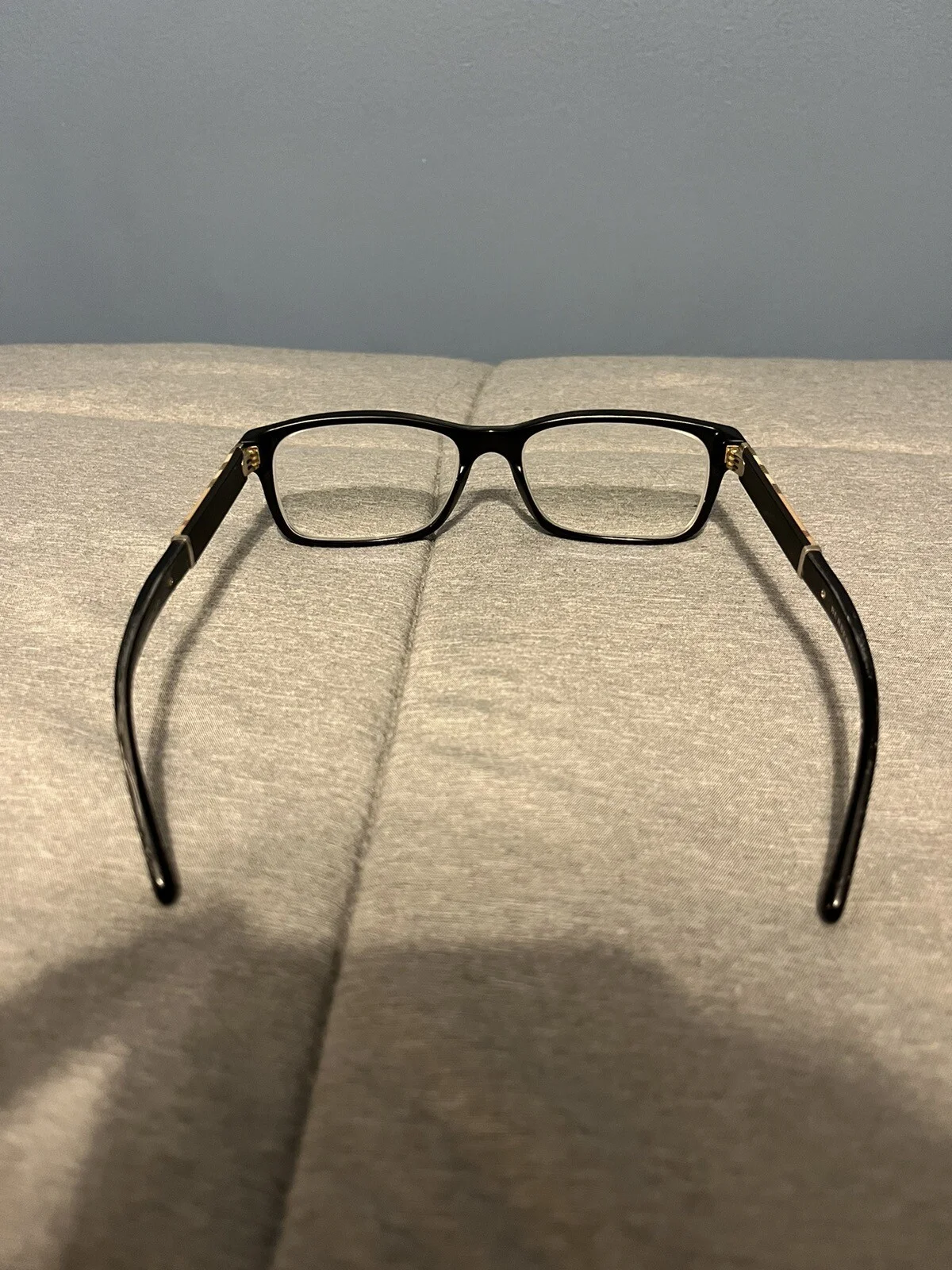 Burberry Eyeglasses Designer Men Black Frames Rx OG Box With Authenticity Card 2