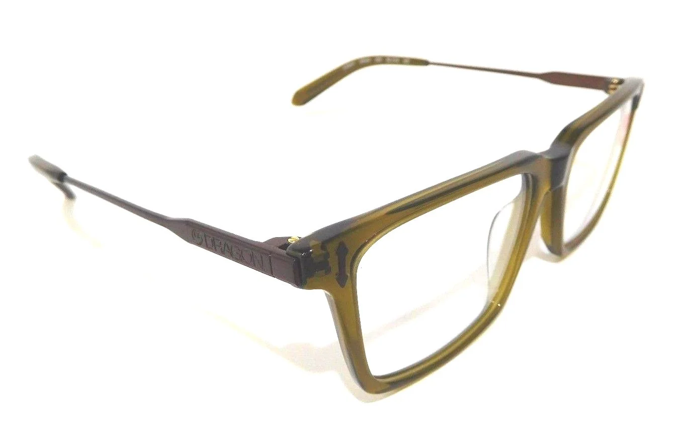 Men Eyeglasses Frames Dragon Square Acetate classic designer Horn 53-17-145 3